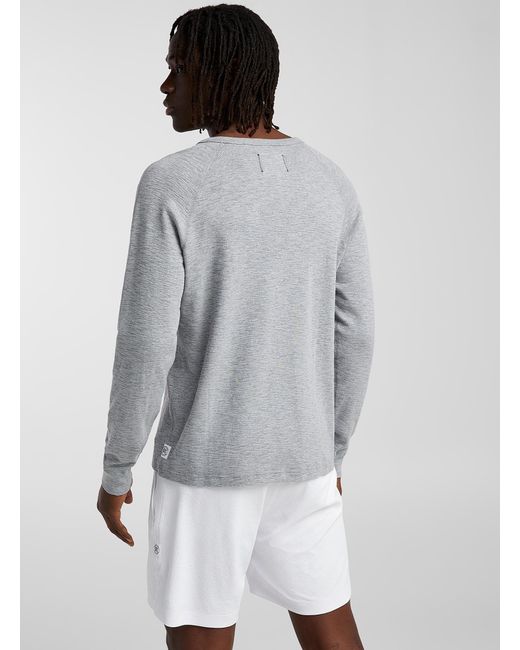 Reigning Champ Gray Irregular Jersey Heathered T for men