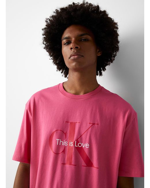 Vuggeviser Marco Polo forbrug Calvin Klein This Is Love T in Pink for Men | Lyst