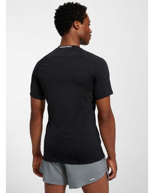 Nike Black Raglan Fitted Logo Tee for men