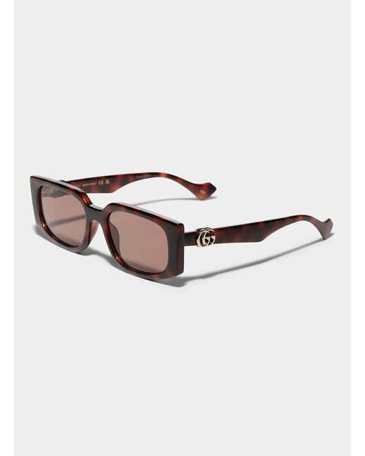 Gucci White Designer Minimalist Sunglasses