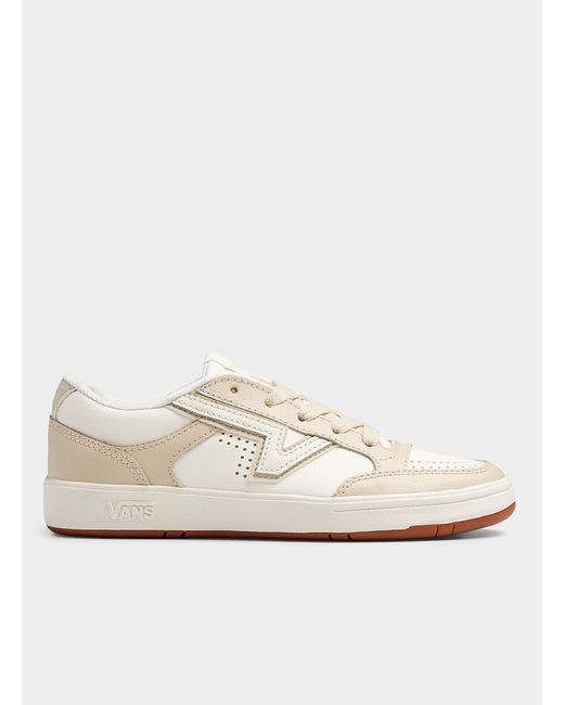 Vans Lowland Cc White And Marshmallow Leather Sneakers Women in Natural |  Lyst