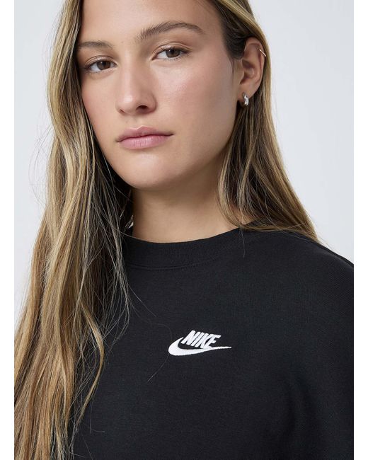 Nike Black Club Fleece Crew