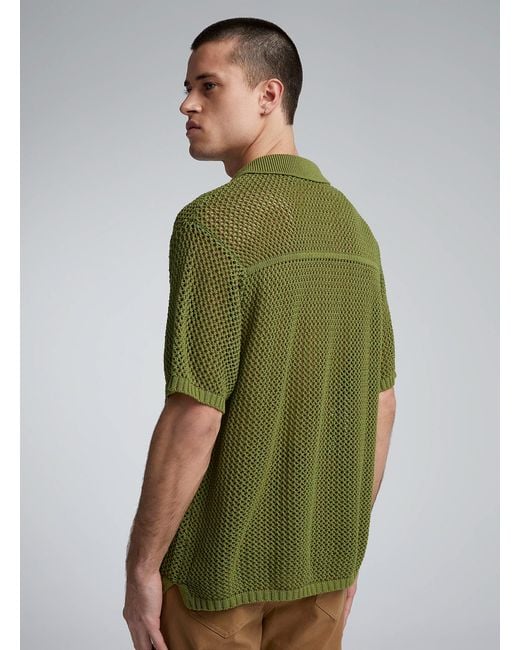 Native Youth Green Knitted for men