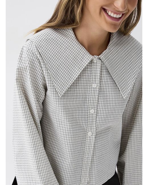 Twik Gray Checked Oversized