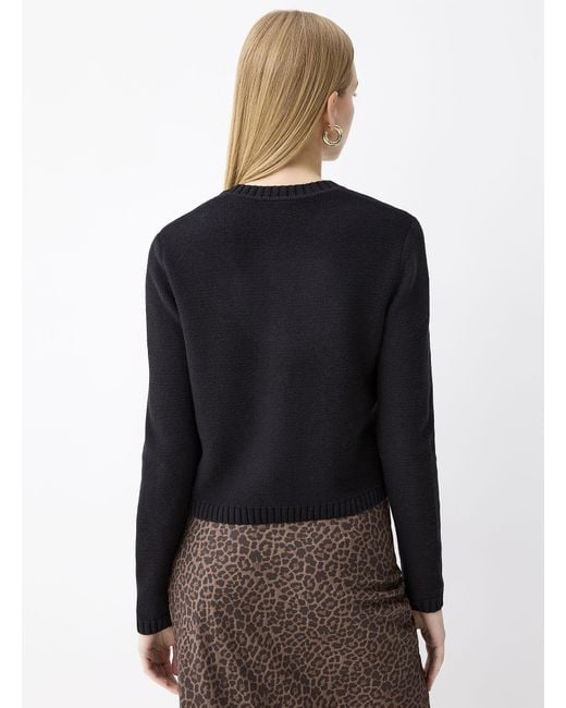 Twik Black Crest Buttons Cardigan