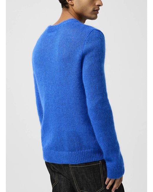 DSquared² Vibrant Blue Mohair Sweater for men