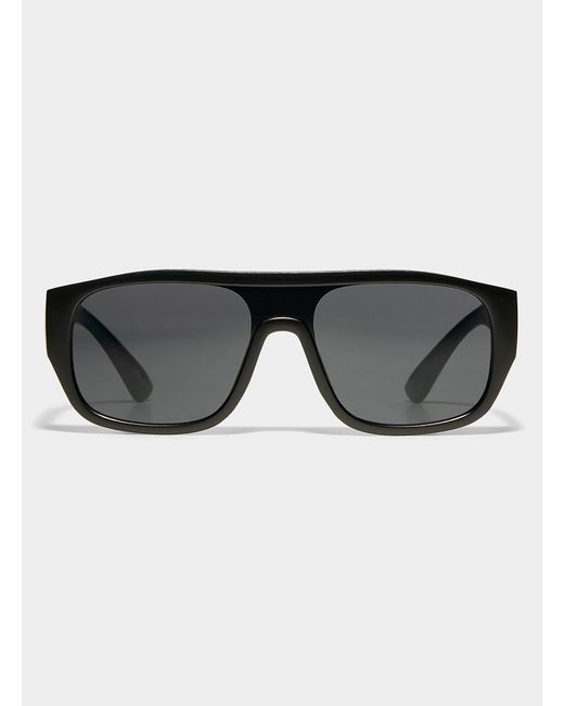 Le 31 Black Nicki Shield Sunglasses for men