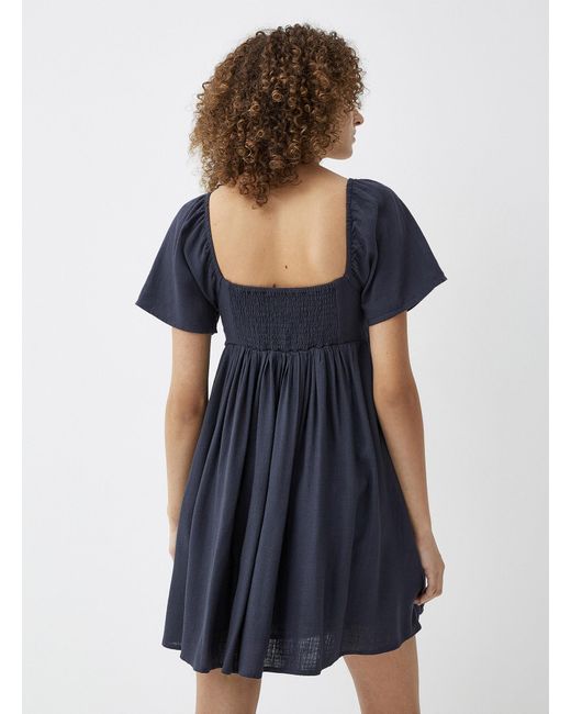 Twik Blue Touch Of Linen Square