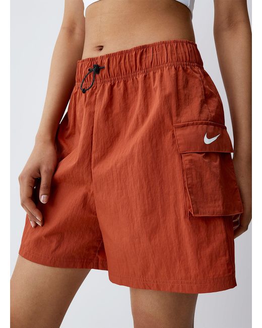 Nike White Cargo Pockets Nylon Short