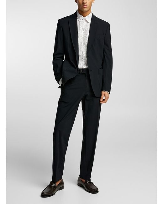 Boss Performance Fabric Stretch Black Suit for men