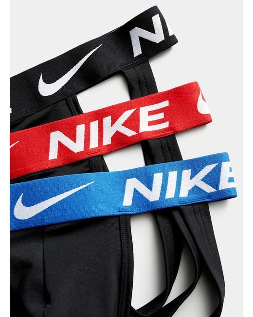 Nike Black Essential Micro Jockstraps 3 for men