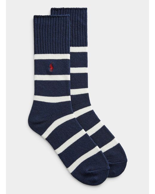 Polo Ralph Lauren Blue Nautical Stripe Sock for men