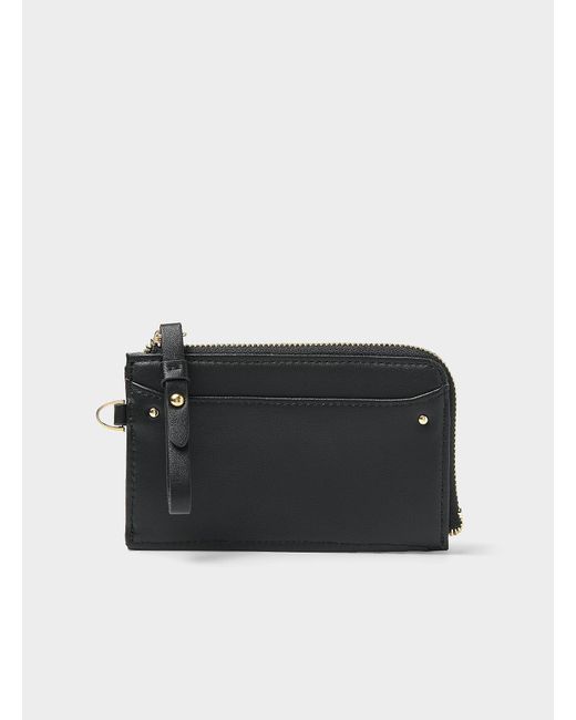 Simon's Black Minimalist Mini Wallet