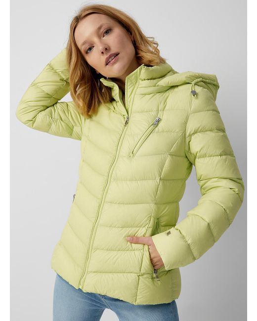 Slim fit hooded down coat soia & clearance kyo