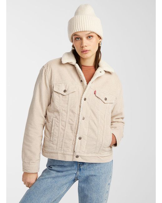 levis beige denim jacket