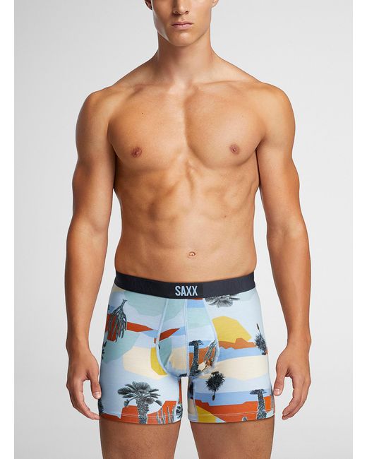 Saxx Underwear Co. Blue Baja Bound Boxer Brief Vibe for men