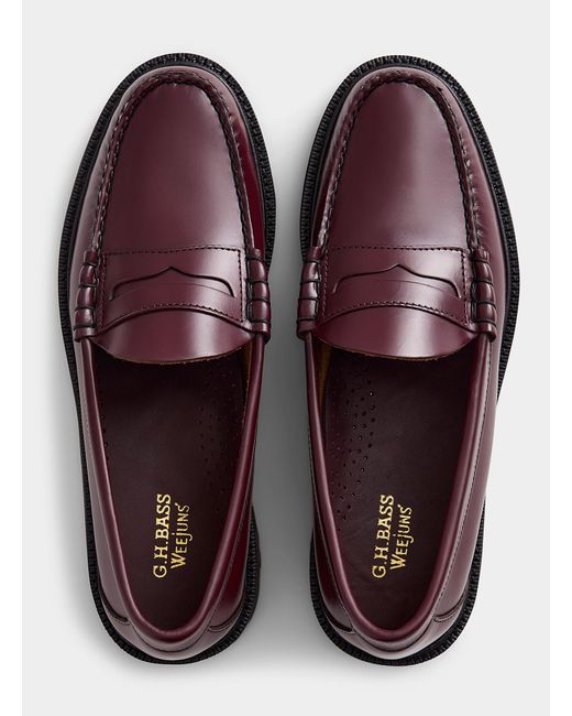 G.H. Bass & Co. Larson Lug Weejuns Loafers Men in Brown for Men | Lyst