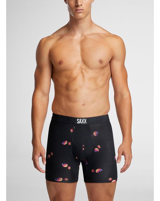 Saxx Underwear Co. Blue Sunset Waves Boxer Brief Vibe for men