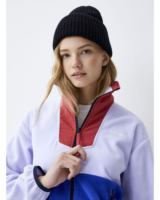 Columbia Sequoia Colour Blocks Zipped Polar Fleece Sweater in Blue Lyst