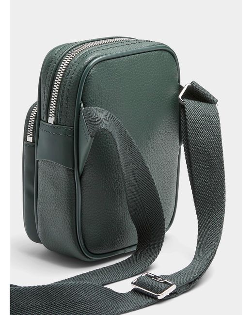 Lacoste Green Small Monochrome Shoulder Bag for men