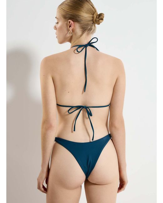 Simon's Natural Halter String Triangle Bra