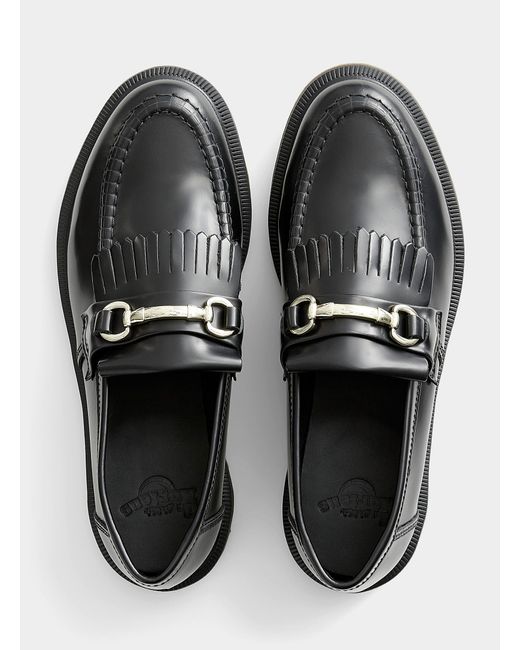 black adrian snaffle loafer