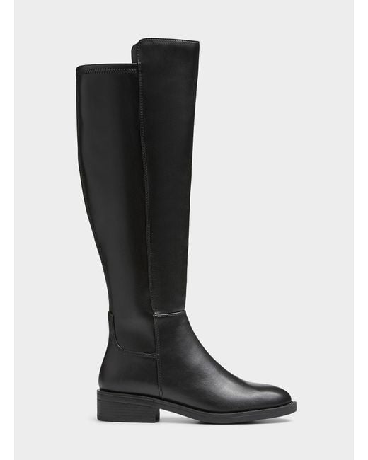 Steve Madden Black Paladium Tall Boots