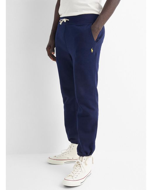 Polo Ralph Lauren Adjustable Ankle Minimalist joggers in Blue for Men | Lyst