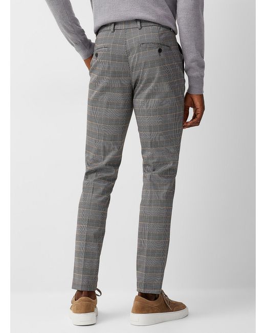 Jack & Jones Synthetic Accent Prince Of Wales Pant Slim Fit in Patterned  Grey (Gray) for Men | Lyst