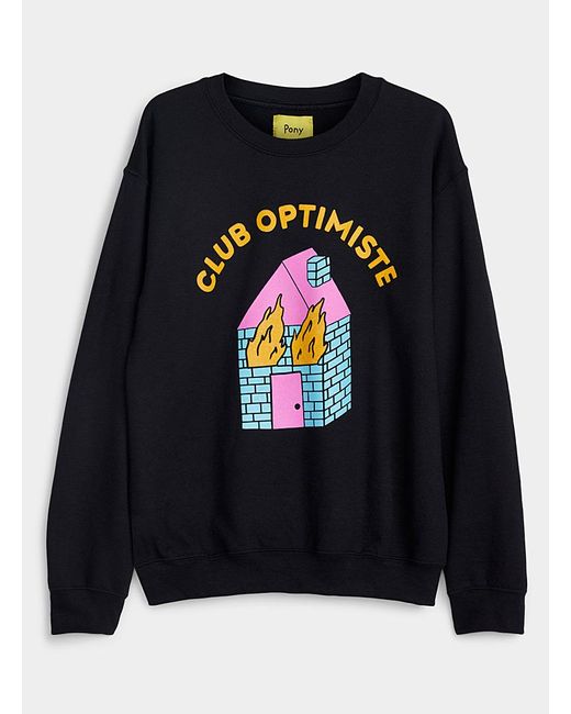 Product Of New York Club Optimiste Sweatshirt in Black | Lyst Canada