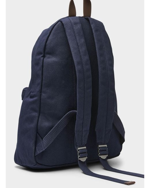 Polo Ralph Lauren Blue Embroidered Preppy Teddy Bear Backpack for men