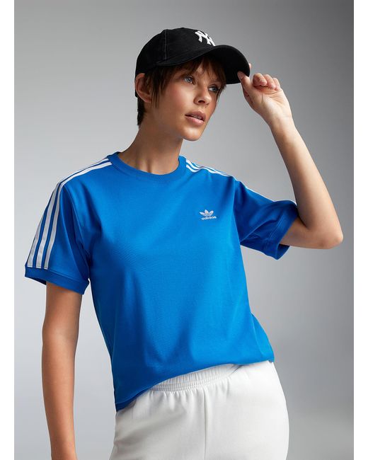 Adidas Originals Blue Signature Stripes Tee