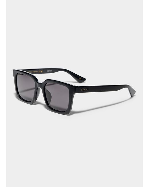 Gucci Black Monochrome Square Sunglasses for men