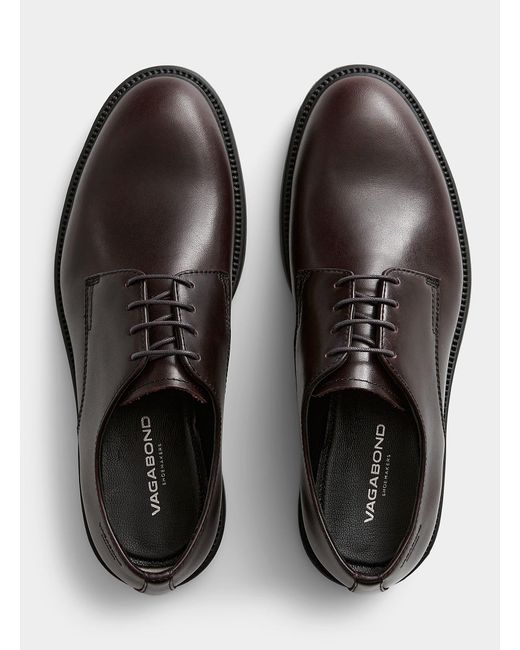 Vagabond Brown Alex M Leather Derby Shoes Men for men