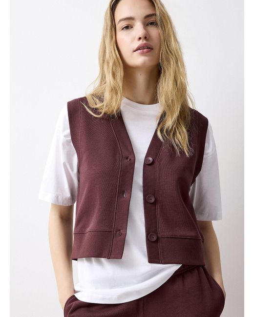 Twik Brown Fleece Vest