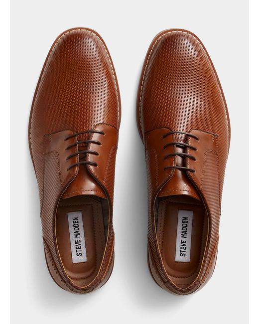 Steve Madden Brown Maroone Derby Shoes Men for men