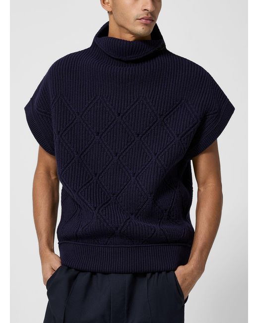 Lanvin Blue Buttoned for men