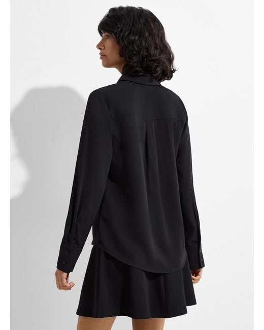 Icône Black Small Contrasting Bows Shirt