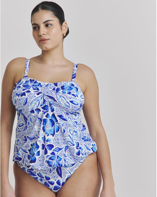 MAGISCULPT Blue Blouson Top