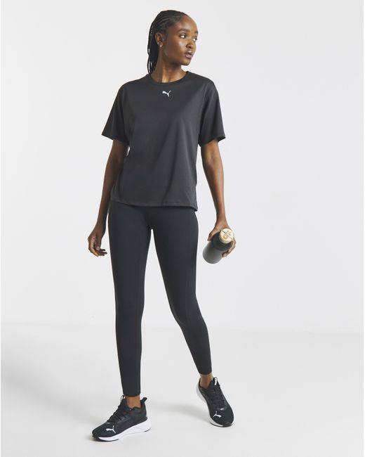 PUMA Black Essential Relaxed T-Shirt