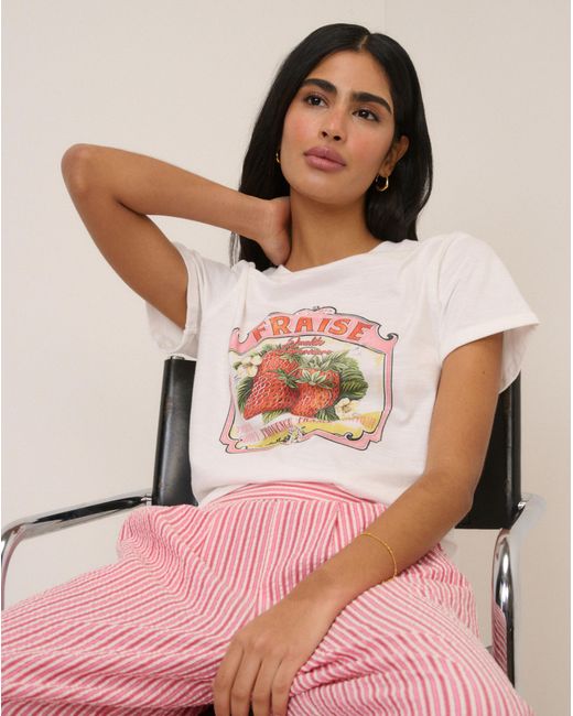 Nobody's Child White Nc Fruits Graphic Tee