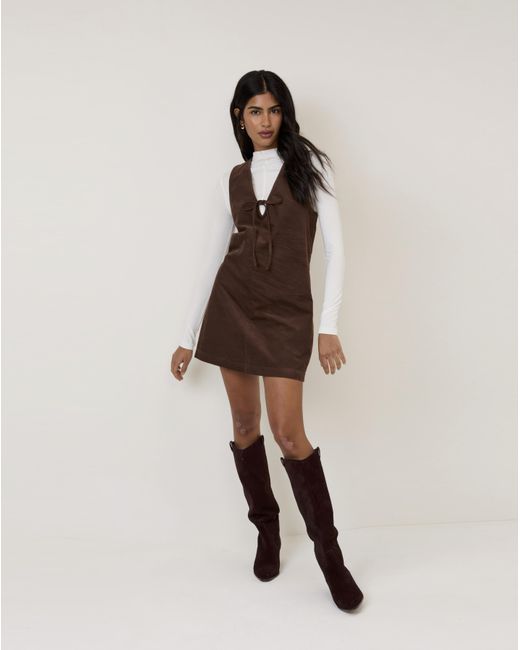 Nobody's Child Natural Nila Mini Cord Dress