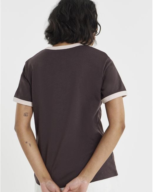Simply Be Purple Ringer T-Shirt