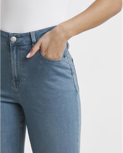 Simply Be Blue Flared Highwaist Super Stretch