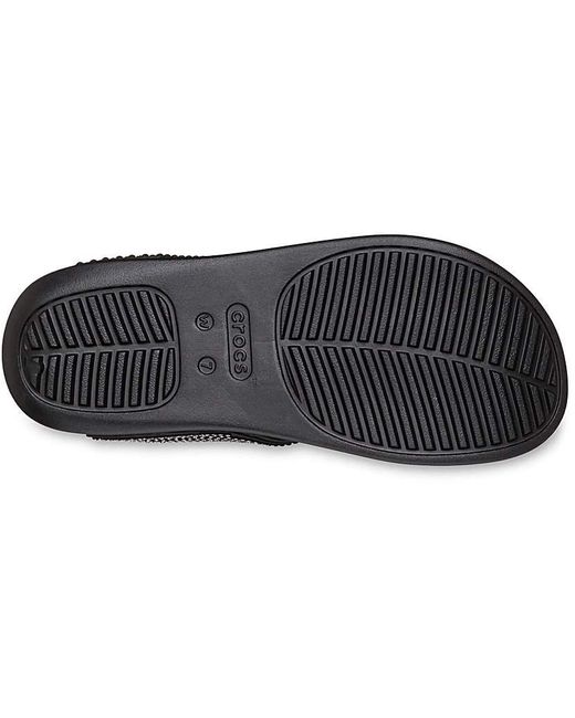 CROCSTM Black Getaway Triangle Flip Flop