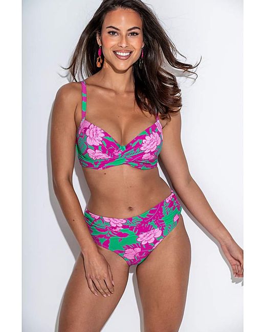 Pour Moi Red Free Spirit Fold Over Brief