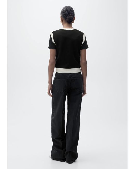 Mango White Vest Pia