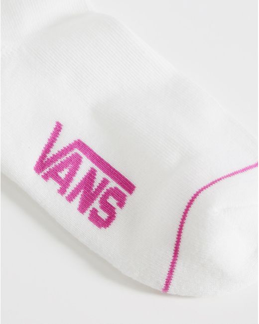 Vans Pink Check Half Crew Socks