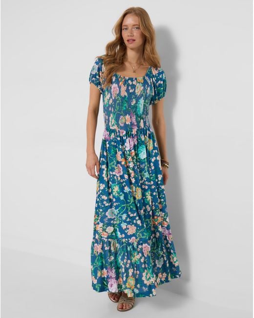 Joe Browns Blue Summer Garden Jersey Dress
