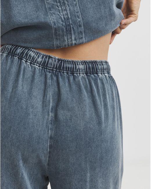 Simply Be Blue Denim Lyocell Tie Front Jean